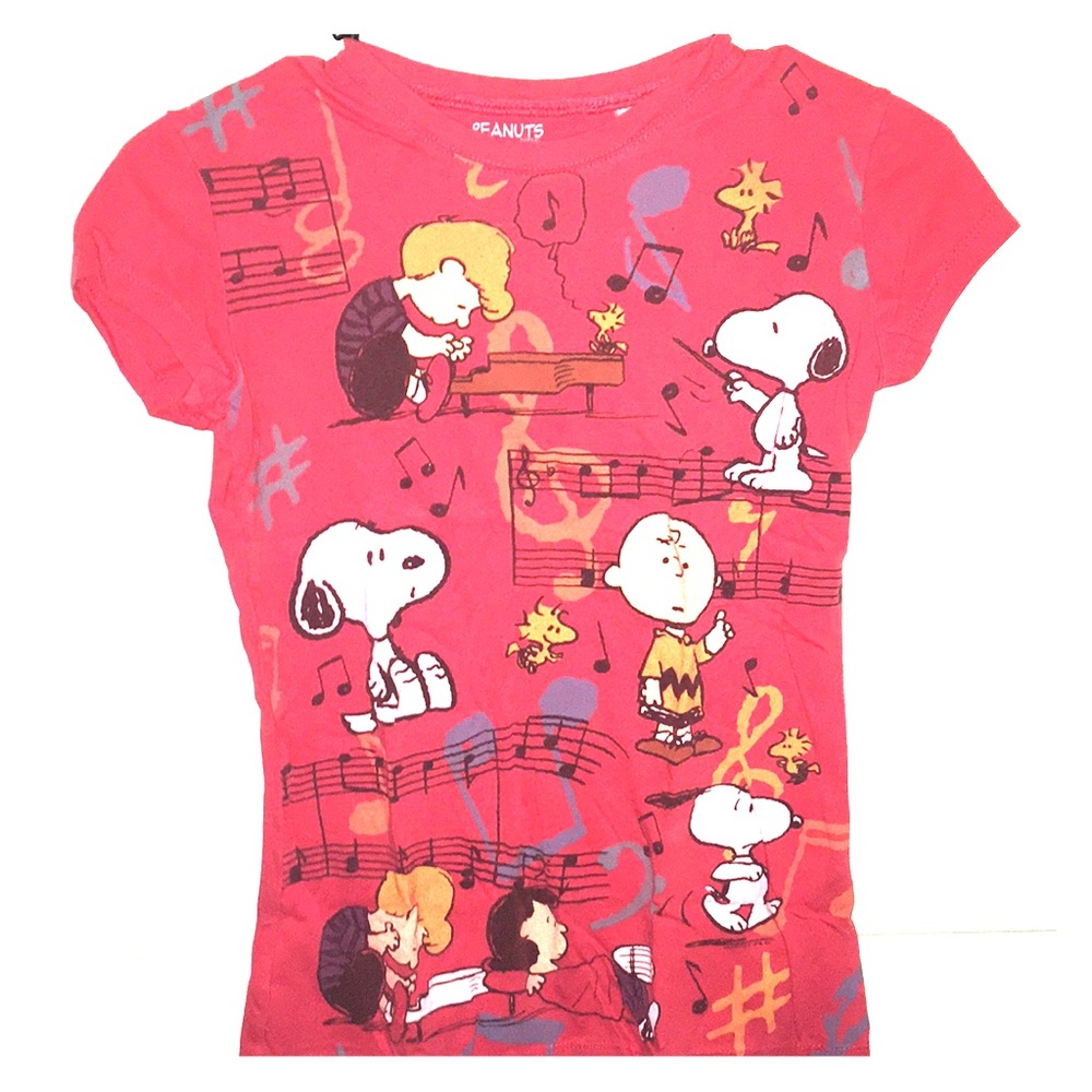 Red Peanuts Music Graphic Tee